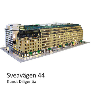 Arkitekturmodeller på beställning - Legomodell av Sveavägen 44