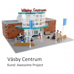 Övesiktsmodellen Väsby Centrum av LEGO