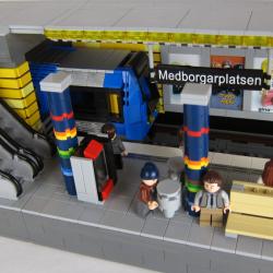 Arkitektmodell Medborgarplatsen av LEGO till SL