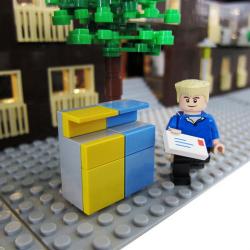 Exteriören av Annedal - LEGO Modeller för arkitektur