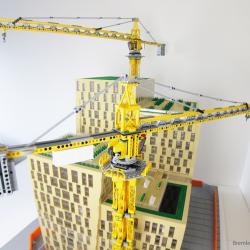 Bygget av Orgelpipan ställs ut i LEGO visualiserar nya samlingsplatsen för Stockholms Lokaltrafik