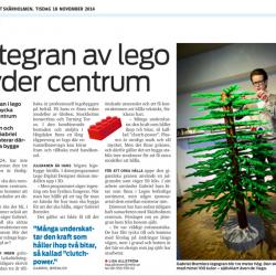 Skärholmens Centrum – Jättegran av LEGO