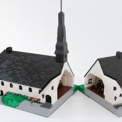 Enskede kyrka firade 100 år med LEGO modeller