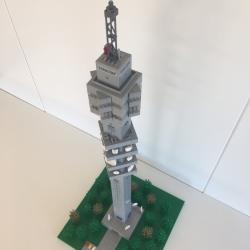 Kaknästornet Stockholm 50 år firades med Kaknästornet av LEGO 