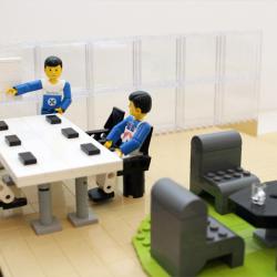 Inredningsmodeller LEGO modell av lunchrummet – Dustin