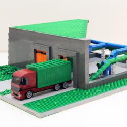 Envac beställde modell av lego som visualiserar avfallshantering